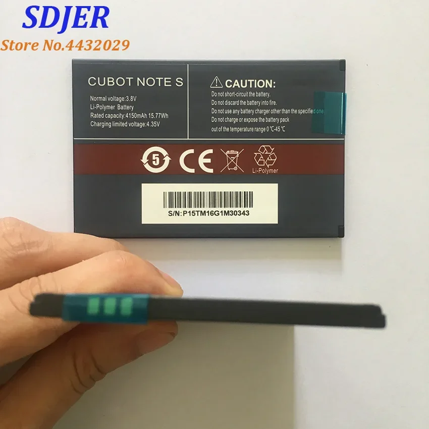 100% New CUBOT Note S Battery 4150mAh Replacement backup battery For    Cell Phone