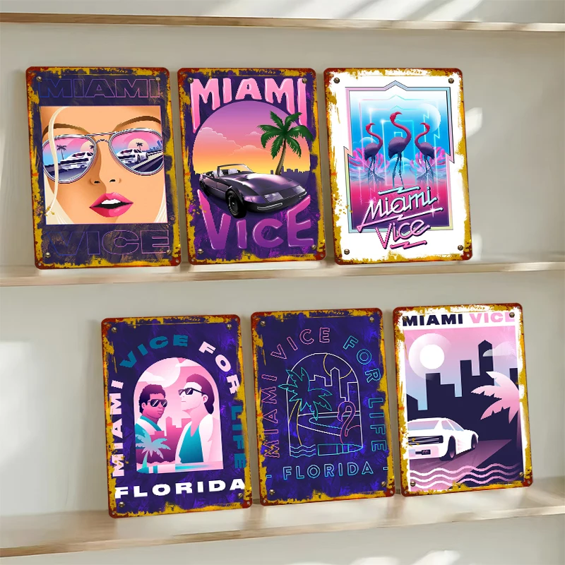 Miami Vice Poster stampati Per - Retro Gaming Desk recensione e prezzo