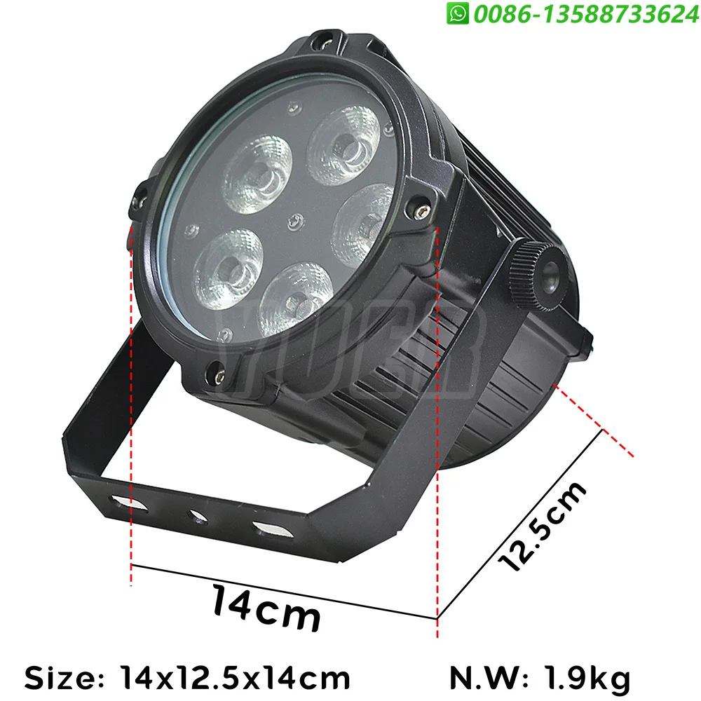 LED 15w / 18w RGBW UV Aluminum Case Par Light Washing Beam Strobe Effect DMX512 Waterproof IP65 Outdoor Party Stage Light Dj