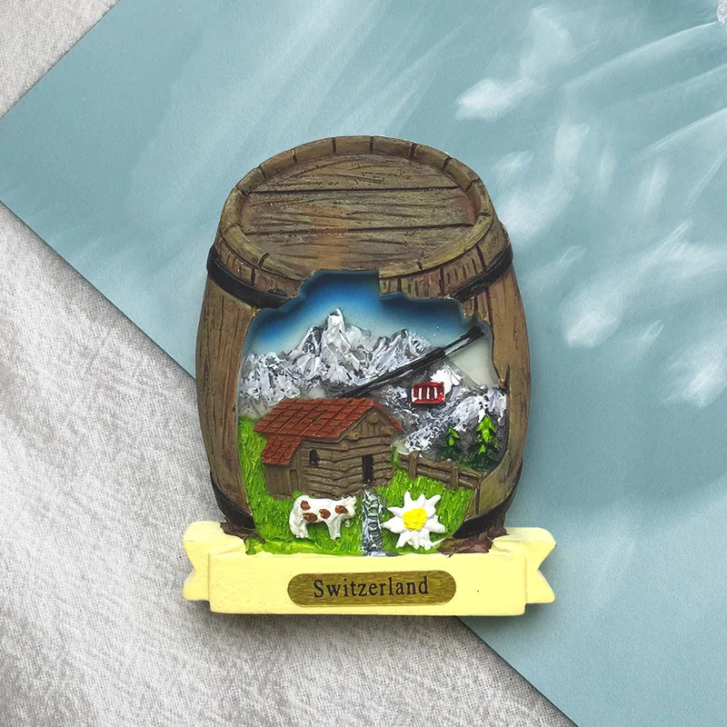 

Swiss Jungfrau Residences3D3D Landscape High-Value Refrigerator Magnets Travel Souvenirs Home Decorations