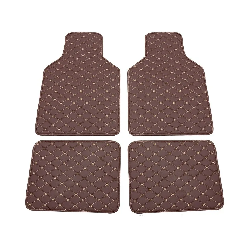 

NEW Luxury Custom Car Floor Mats For Peugeot 208 A9 Durable Leather Auto Interior Accessories Waterproof Anti dirty Rugs