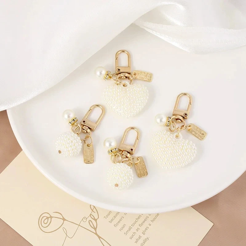 Elegant Pearl Keychain,Pearl,Keychain,Pendant,DIY,Car Keys,Accessories for Women, Stylish gift image 5