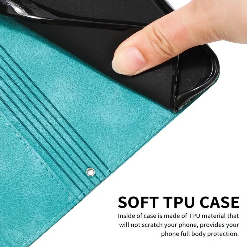 Wallet Magnetic Flip Leather Case For Samsung Galaxy A14 A34 A51 A54 A71 S24 Ultra S23 Plus S22 S21 S20 FE S10 Fall Prevention