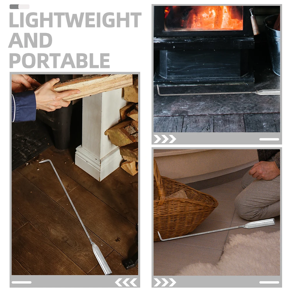 

3Pcs Iron Fire Poker Ergonomic Handle Design Fireplace Tools for Campfire Bbq Outdoor Indoor Fire Pit Accessories