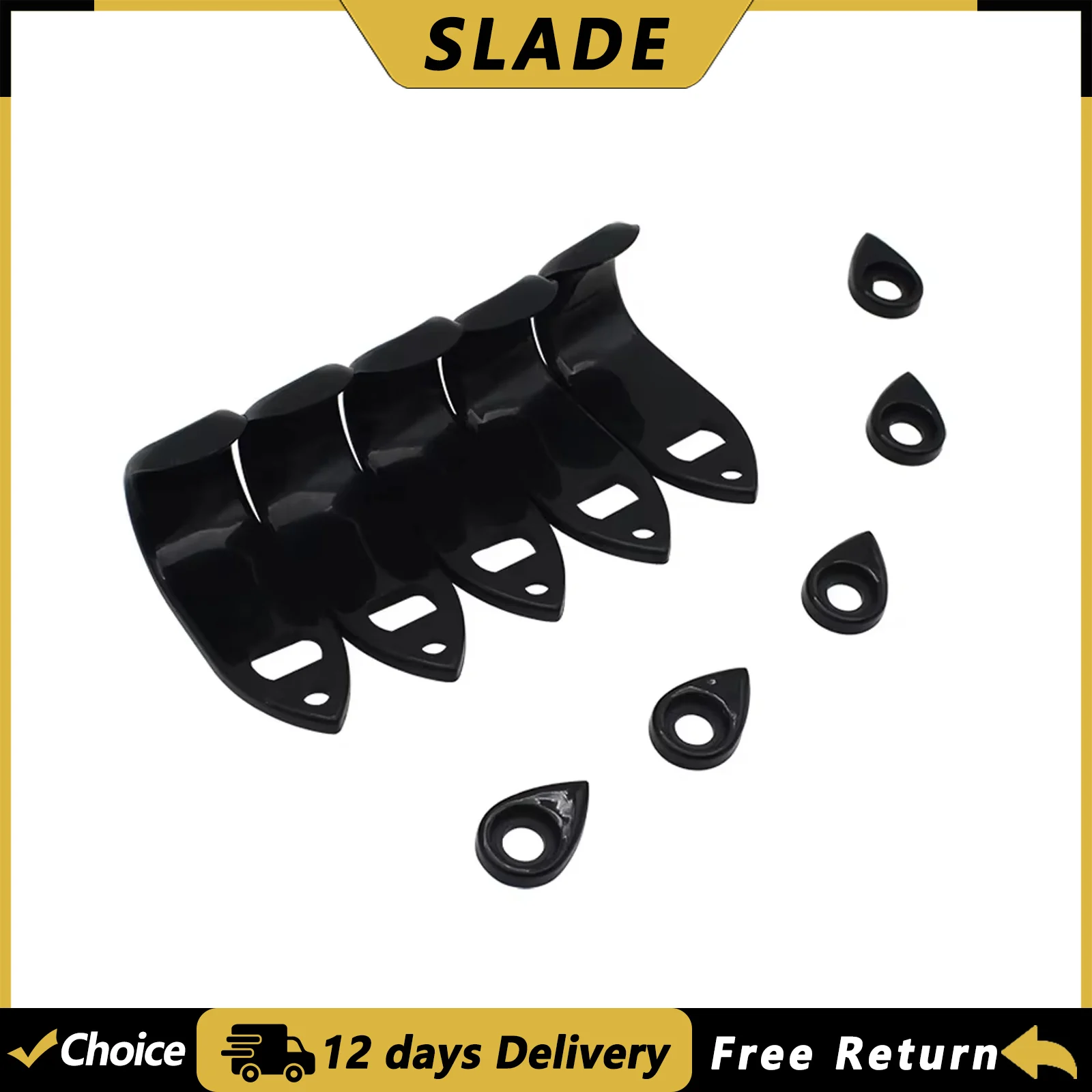 SLADE 5 Pcs/Set Saxophone Thumb Rest ABS Finger Holder for Tenor Alto Soprano Sax Woodwind Musical Instrument Parts Accessories