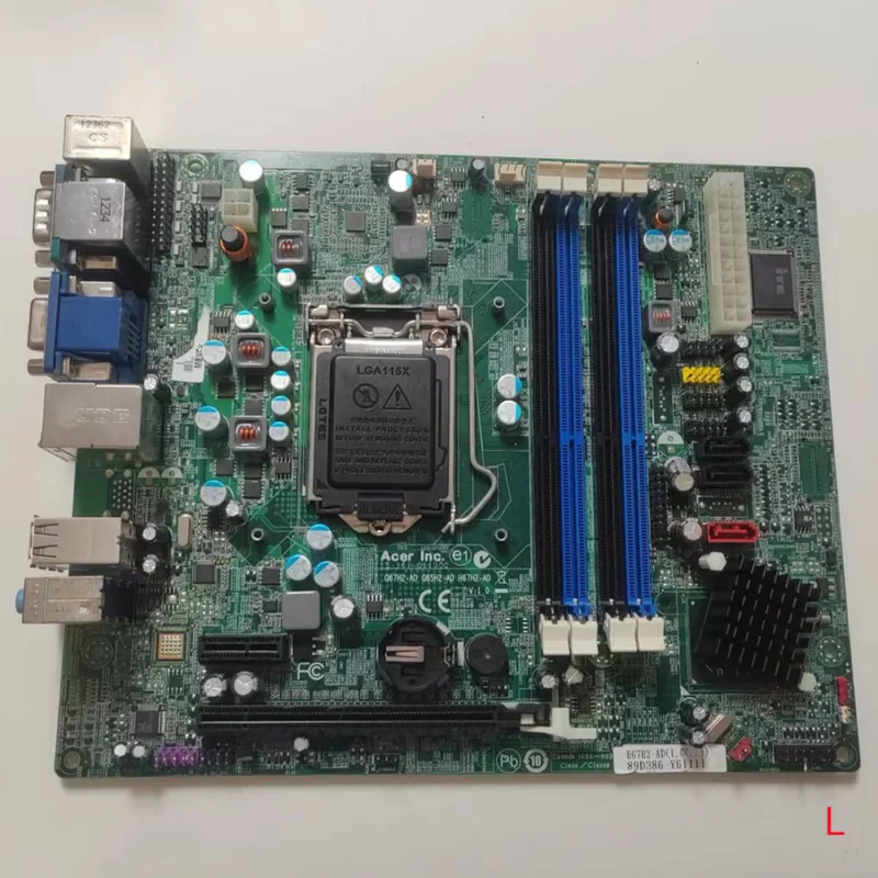 For ACER Q67H2-AD  Q65H2-AD H67H2-AD 15-Y61-011000 Motherboard LGA 1155 H67