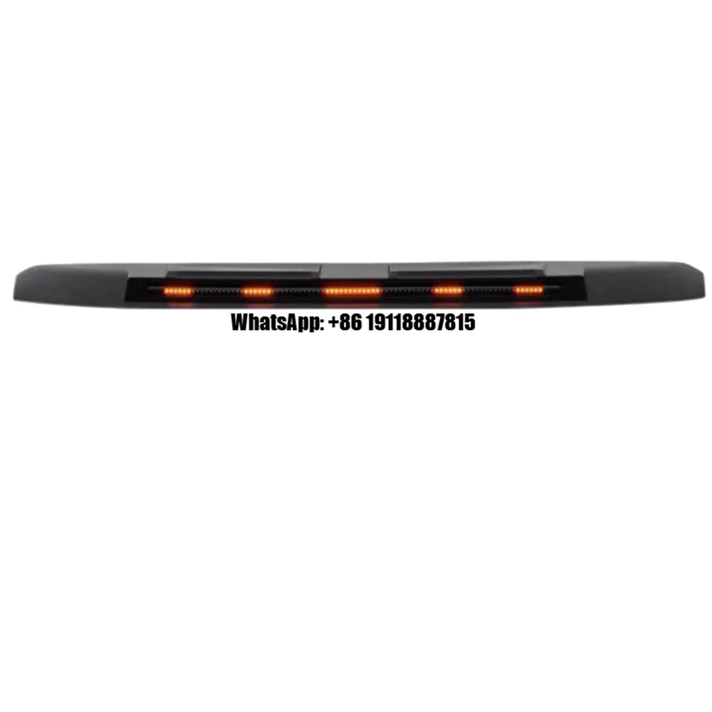 

Car Bonnet Plastic Cover Protector Front Bug Shield Hood Deflector Guard With LED Light for Land Rover Discovery 3 4