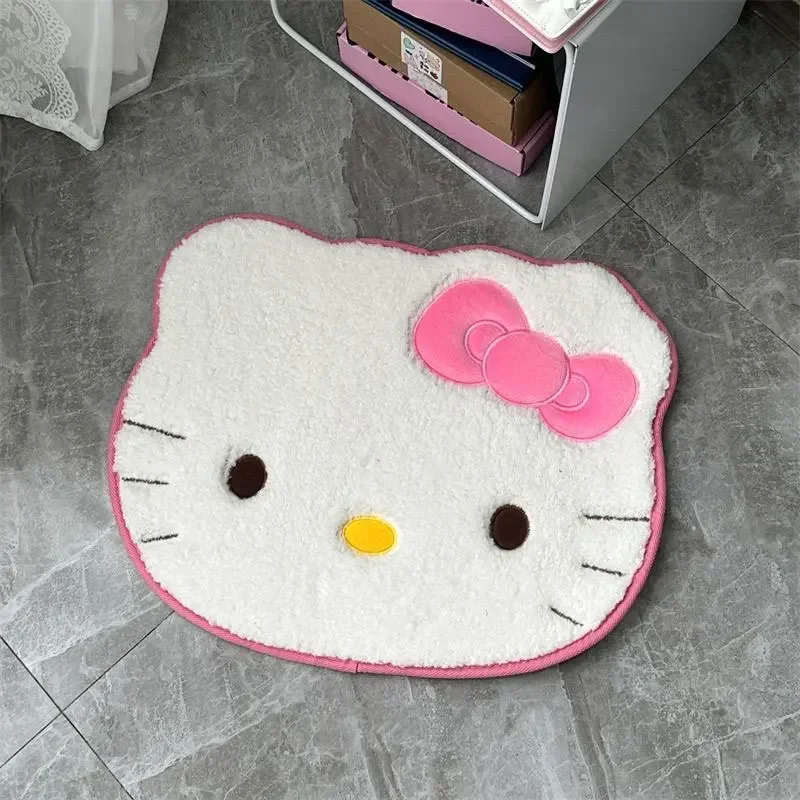 50X60Cm Hello Kitty Mat Bathroom Non Slip Carpets Soft Car Cushion Anime Sanrio Absorbent Quick Drying Bath Mat Room Decor