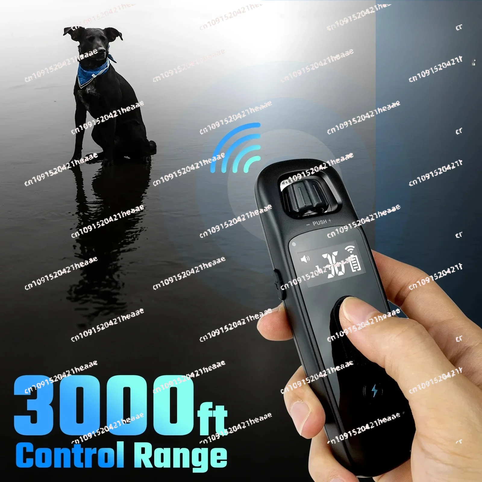

Suitable for T30 Dog Training Collar Electric Shock Strap for Large Dogs 3000ft 900m Canine Equipment Supplies No Bark