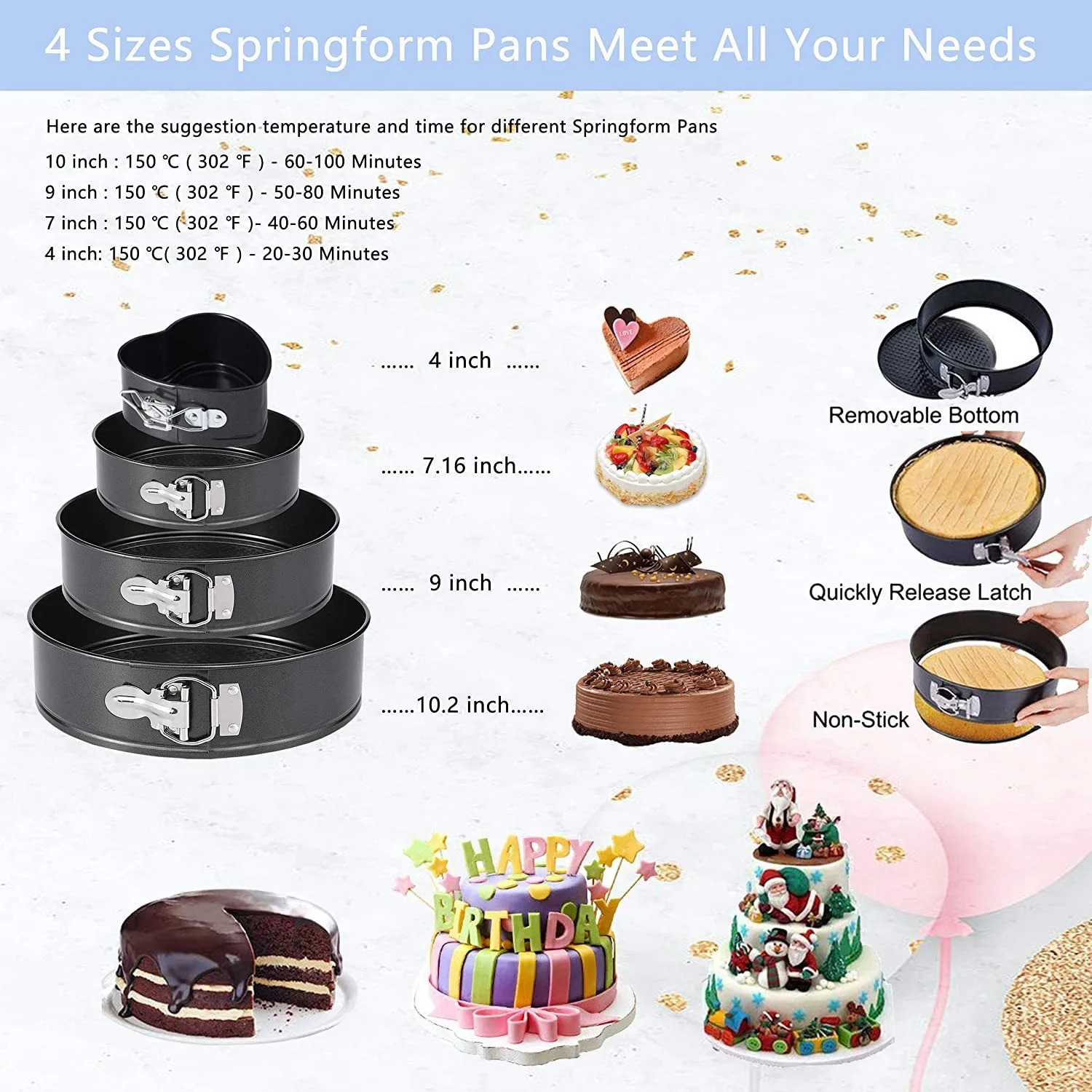 428 Piece Cake Turntable Set Russian Decorating Mouth Bakeware Cake Baking Tool Set