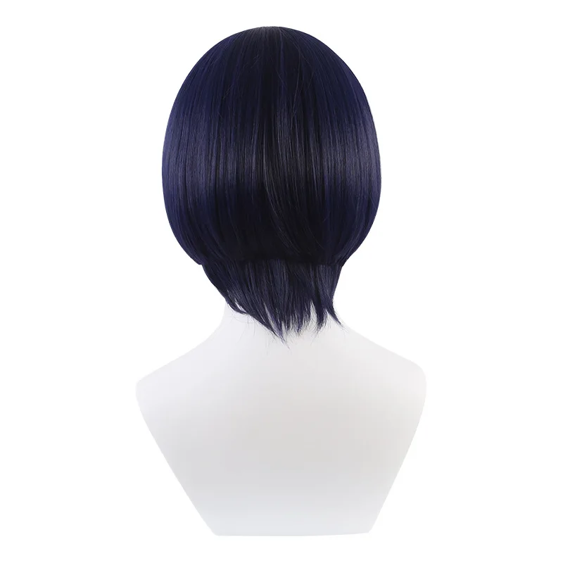 Perruque originale God Skirmish Cos, fausse foule, simulée en forme de cuir chevelu, spécial soie mate foncée