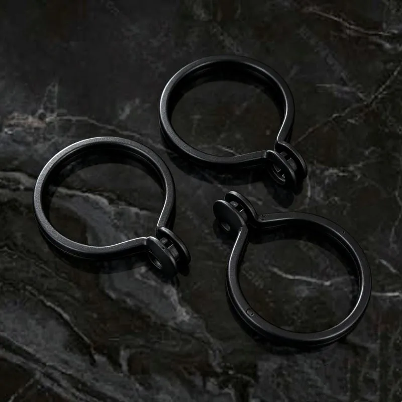 21 pcs 47mm No-Rod Removal Curtain Clips, Living Room Drapery, Smooth Sliding Plastic, Durable Black Material, Black