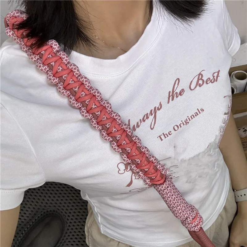 Smartphone Shoulder Strap Cord for Mobile Phone Pouch Custom Keychain Crossbody Phone Strap Women Bag Woven Strap