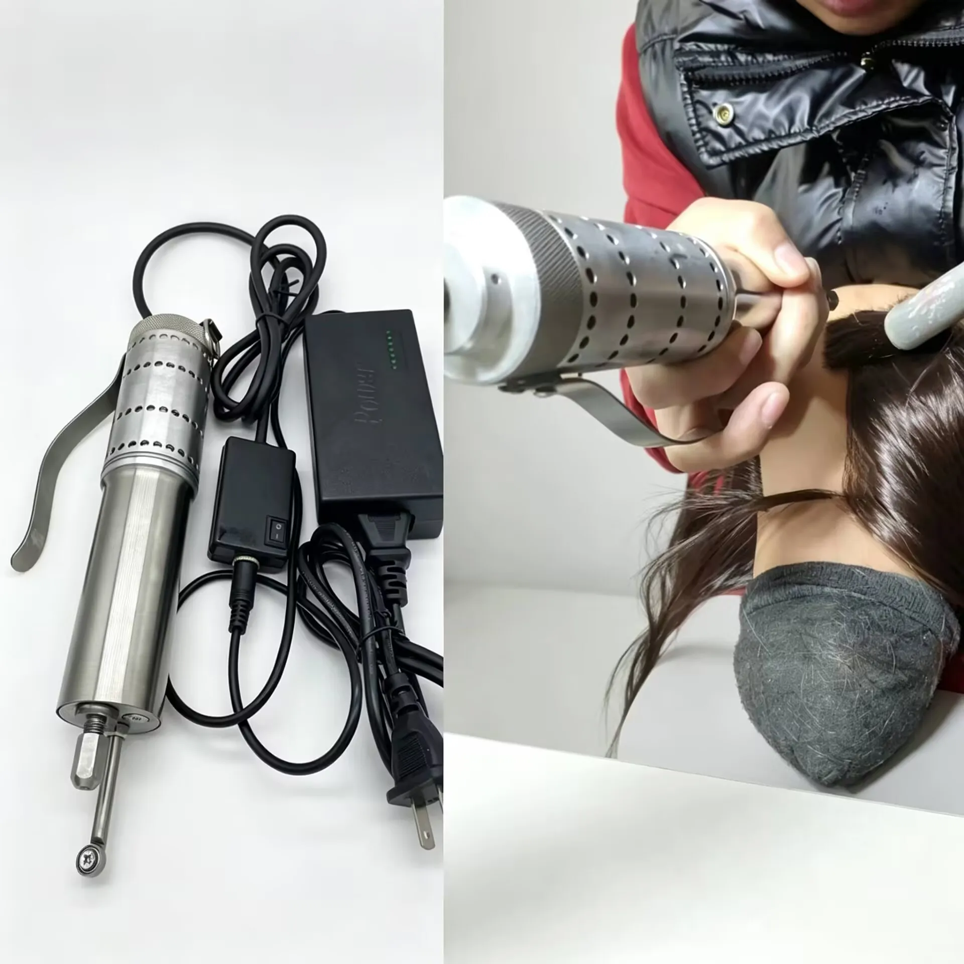 Wig Braiding Machine With Realistic Silicone Bio Scalp Practice Head Full Kit For Salon Student DIY Hair Braiding Training