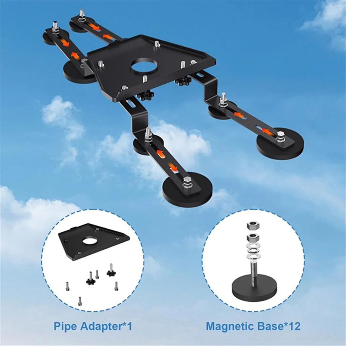 2025+ For Gen V3 Magnetic Roof Bracket,Heavy Duty Pivot Mount for Cars and Ships,Compatible with Standard Gen 3 Dish