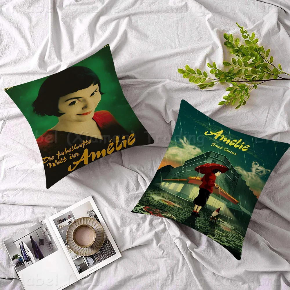 French Movie Amelie Pillow Gifts Home Office Furnishings Bedroom Sofa Car Cushion Cover Case 45x45cm