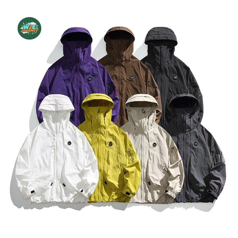 W2EJOURNEY EU US Size Luxury Quality Casual Jacket Sun Protection Unisex Hiking Running Hunting Fishing Jacket