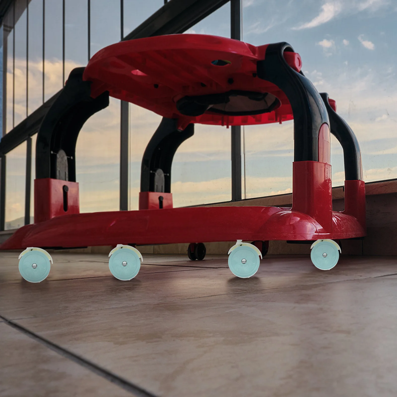 

4 pcs Replacement Wheels For Stroller Silent Swivel Durable 360 Degree Rotation Easy Detach Installation Walker Wheel