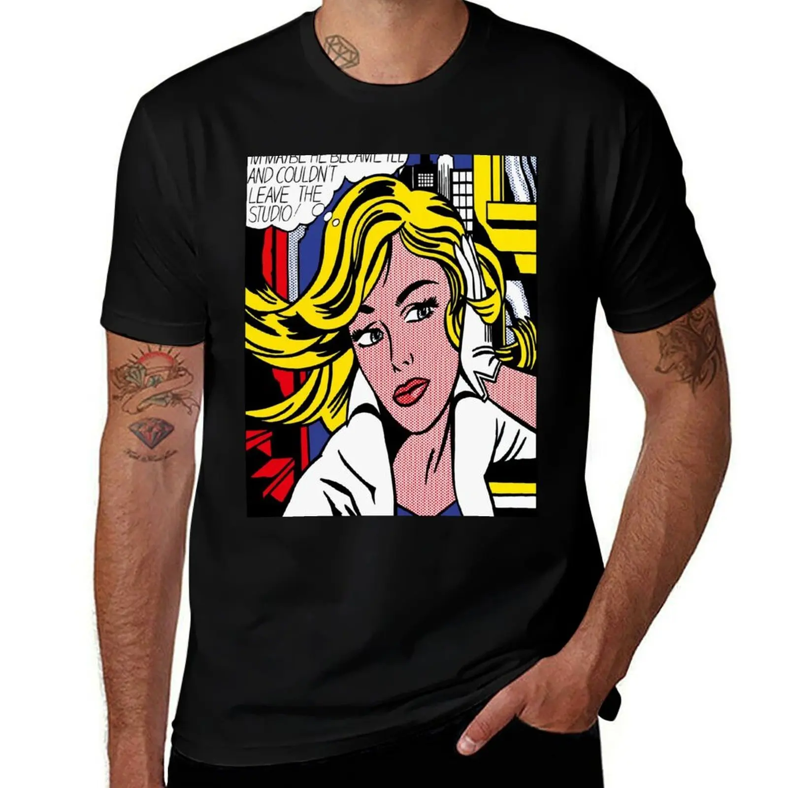 

roy lichtenstein pop art T-Shirt Casual Everyday Wear T-Shirt
