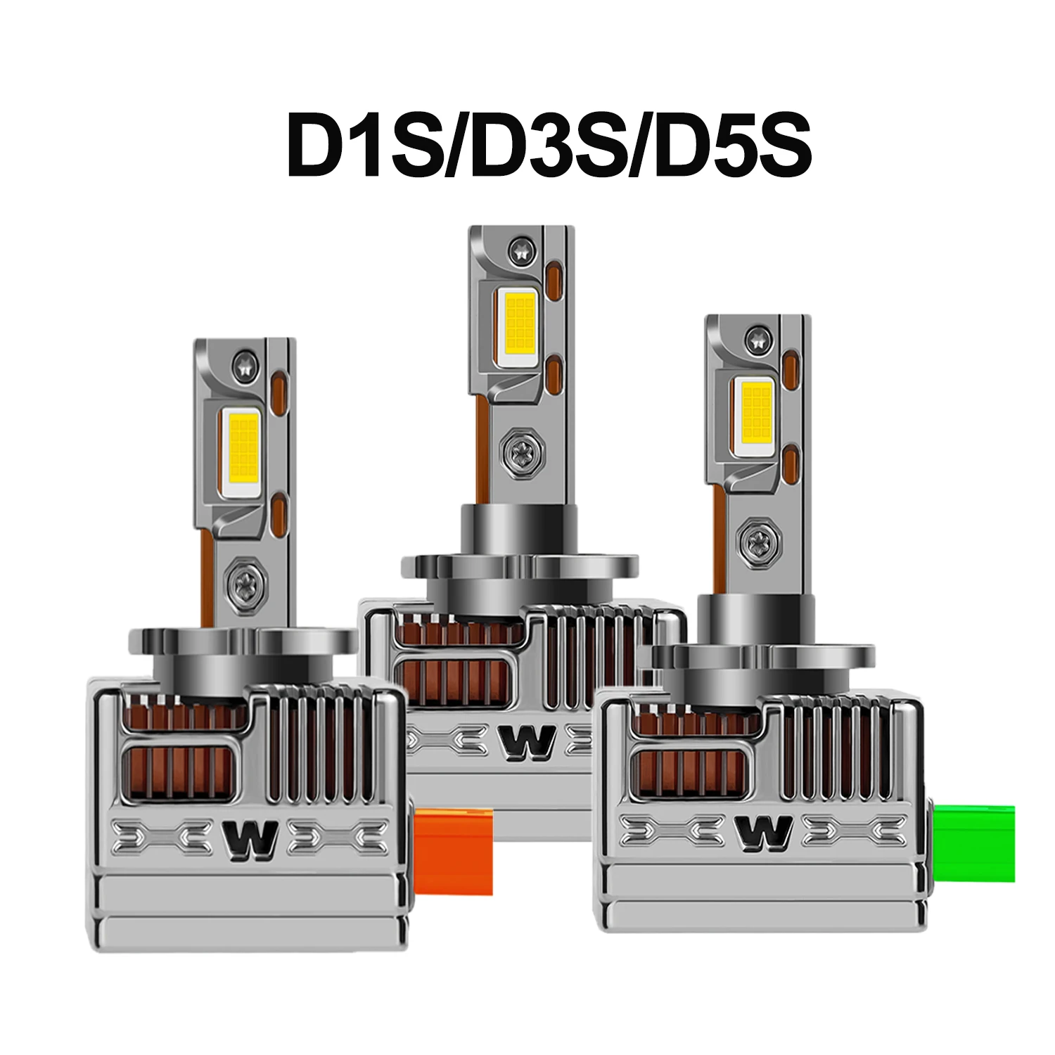 

Canbus No Error Новые светодиодные фары D1S/D2S/D3S/D4S/D5S 20000LM 200 Вт Лампы высокой мощности с охлаждающим вентилятором 3570 CSP Автоматические фары