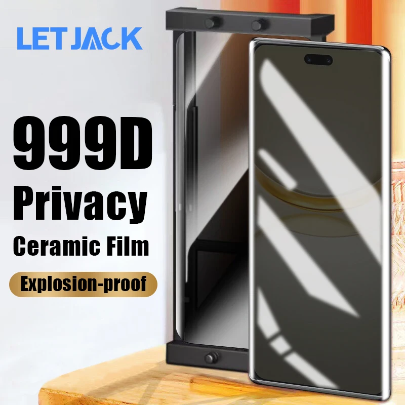 

999D Ceramic Privacy Screen Protector For Huawei Nova 12 11 Ultra Anti Spy Soft Film For Huawei Nova 11 10 9 8 Pro Not Glass