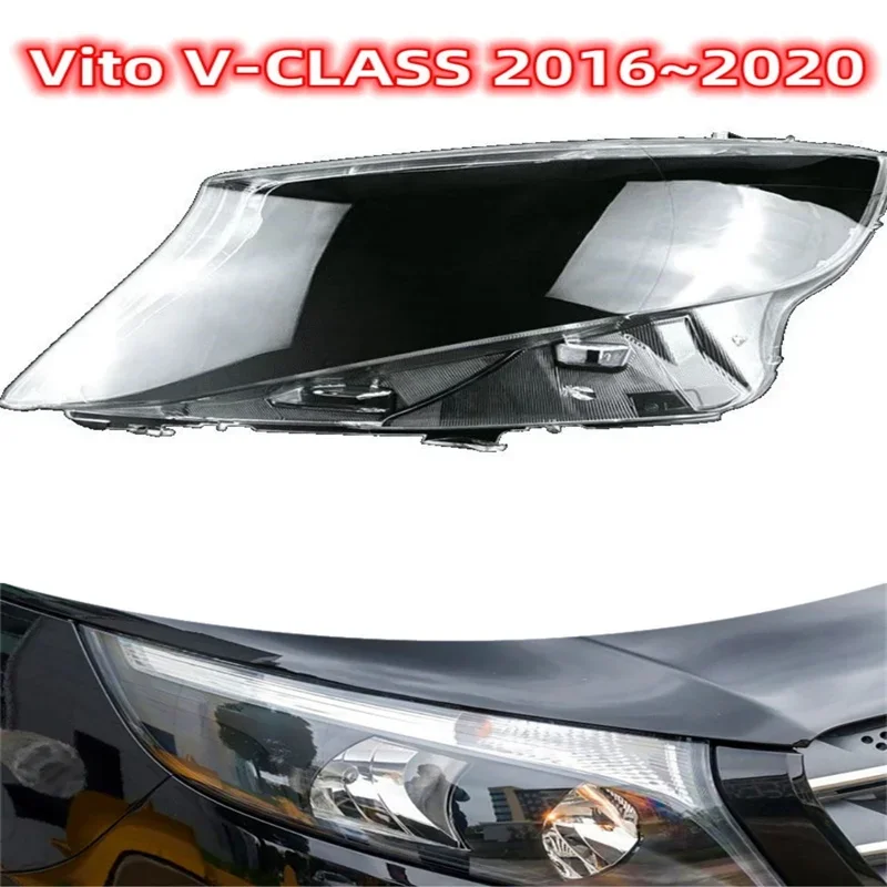 

For Mercedes-Benz Vito V260 V-CLASS 2016 2017 2018 2019 2020 Front Glass Lens Headlight Cover Auto Headlamp Head Light Lampshade