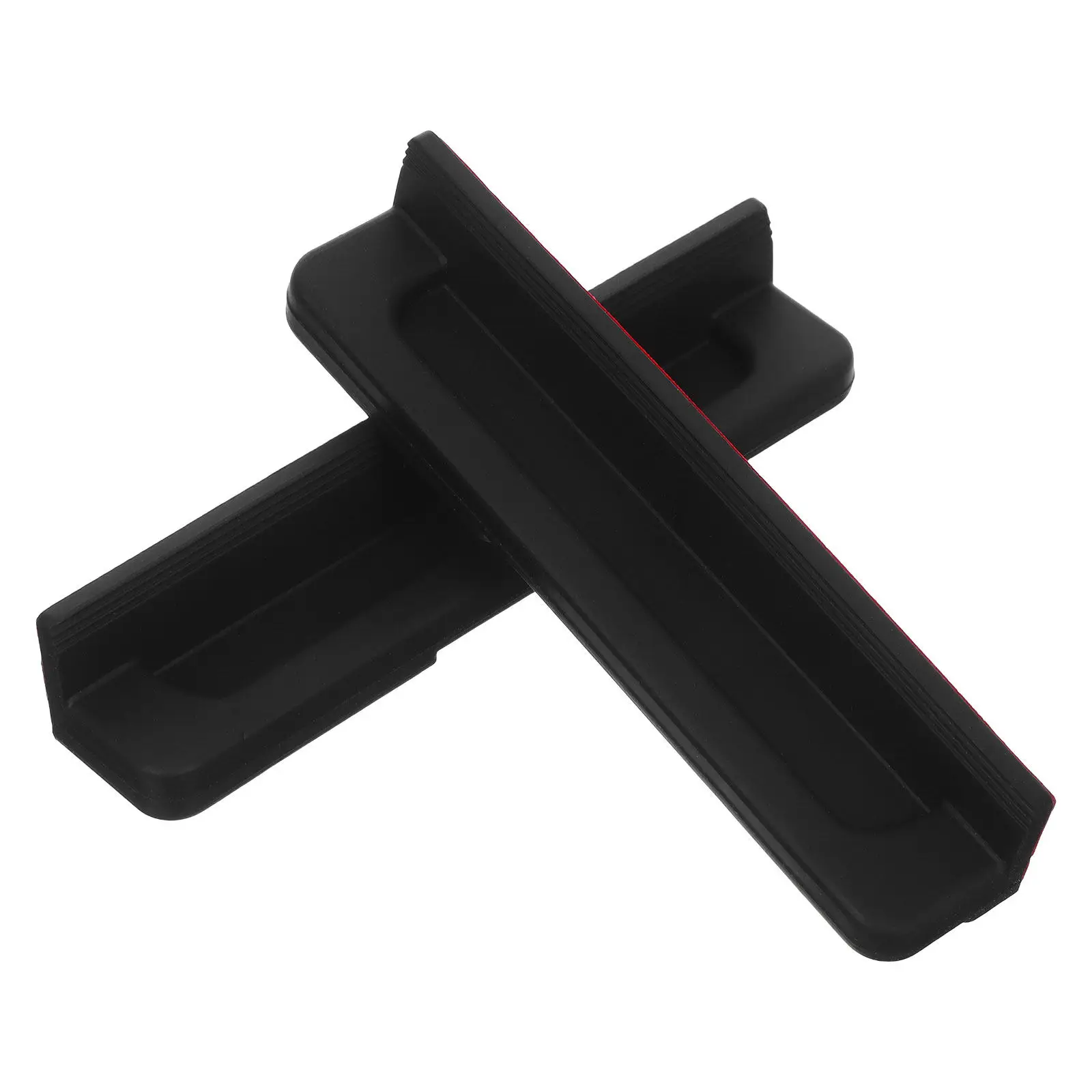2Pcs Black Trash Drawer Foot Pull Handle Hands-Free Cabinet Opener Sleek Modern Design for Kitchen Bathroom Full Overlay