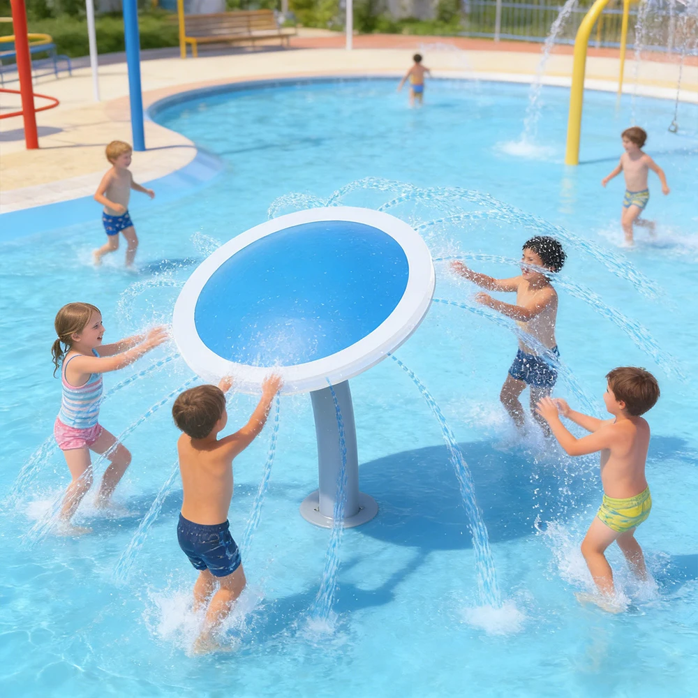 Stainless Steel Water Spray Fountain Equipment Aquatic Park Game Toy for Splash Pad