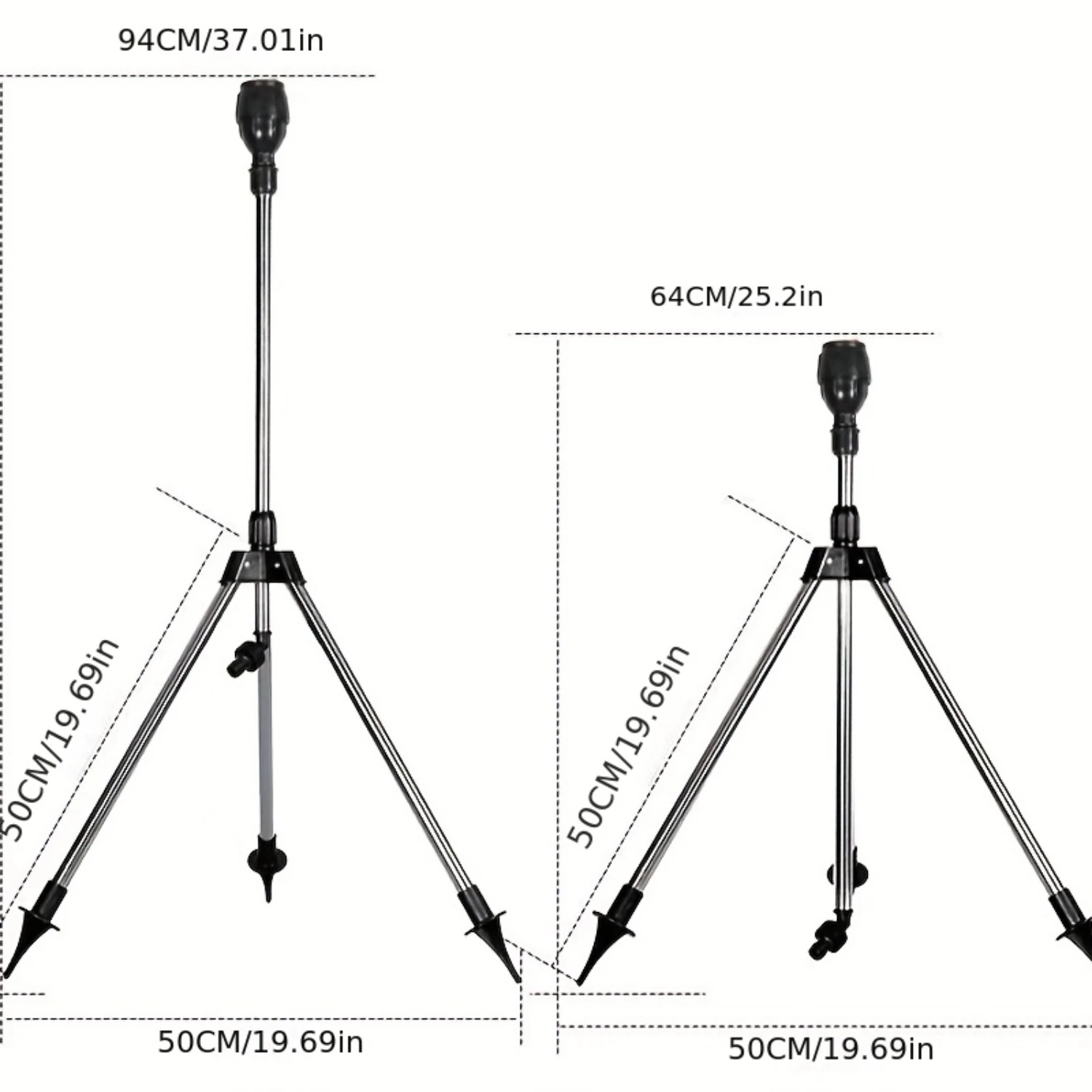 ° Rotating Sprinkler System with Adjustable Tripod & Deep-Root Seepage  Perfect for Gardens to Balconies