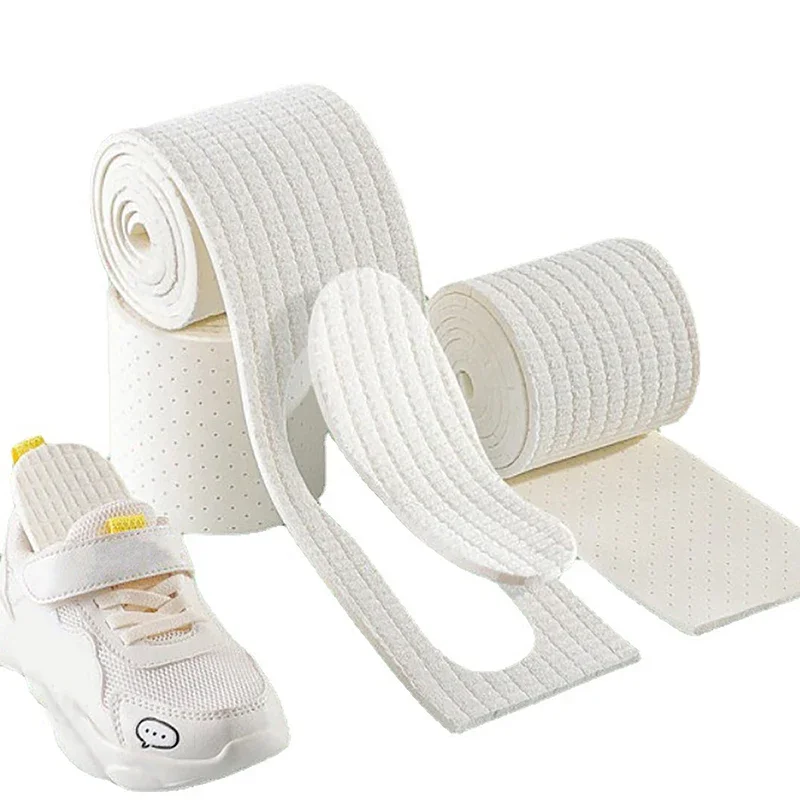 1 Roll DIY Latex Self-cut Insoles Soft Comfortable Sport Shock Absorption Shoe Inserts Adults Kids Shock-absorbing Sport Insole