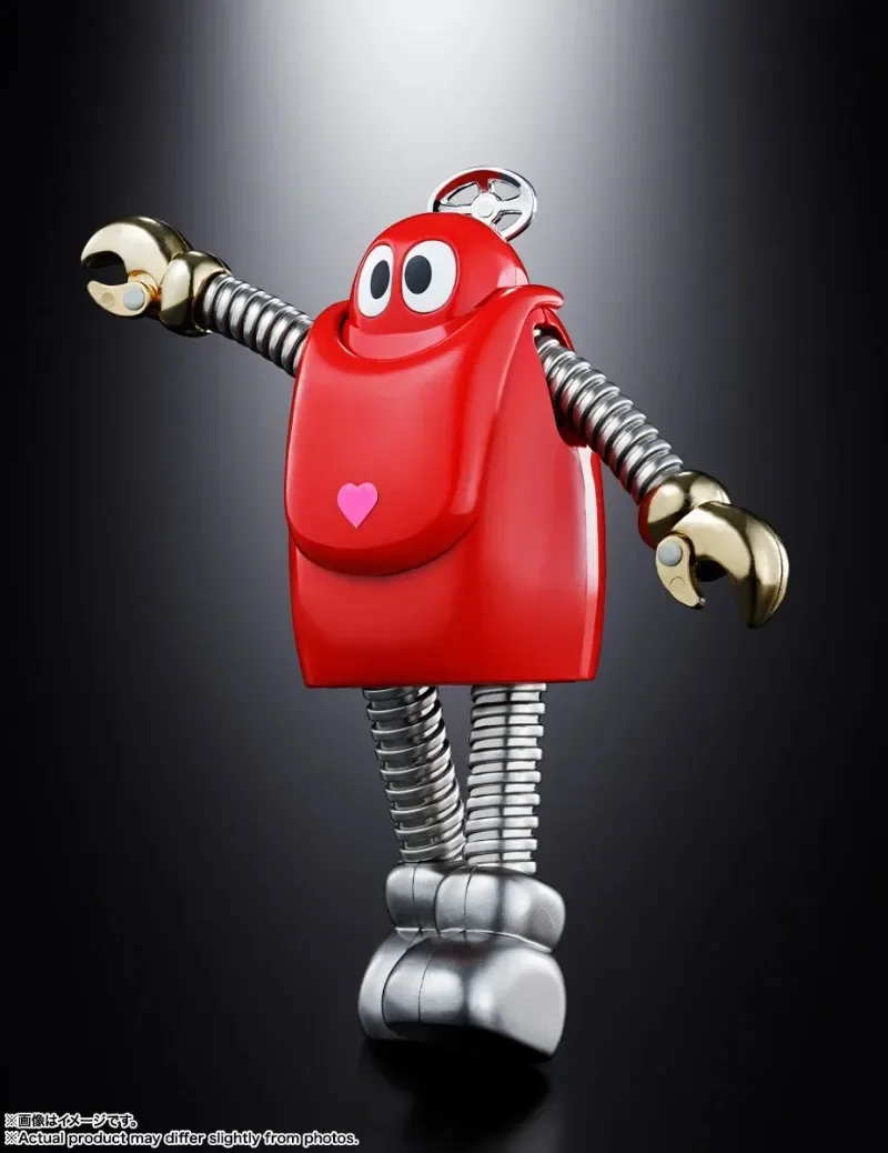 Em estoque modelo genuíno original BANDAI Chogokin Ganbare!! Robocon 12cm Robocon 50th Action Figure Ornamentos Figura Brinquedos Presentes