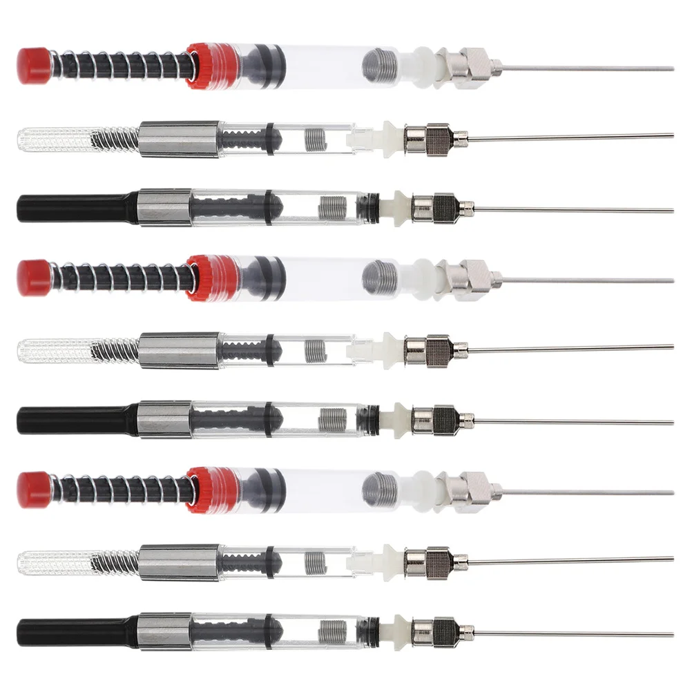 

9 шт. конвертер чернил для перьевых ручек, универсальный 3,4 мм 2,6 мм, многоразовая система конвертера нажимного типа, совместимая с Classic и