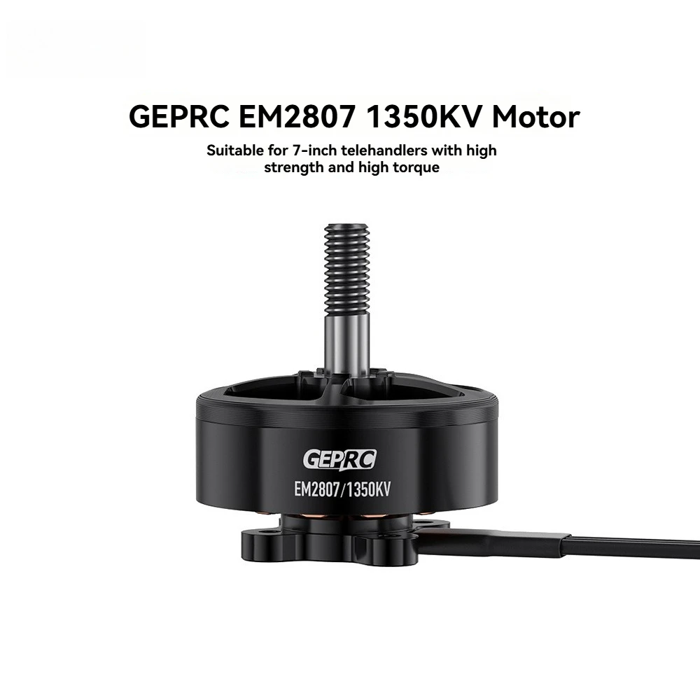 

The new EM2807 1350KV motor is suitable for 7-inch long-range aircraft with high strength and torque
