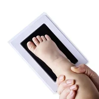 Baby Care Non-Toxic Baby Handprint Footprint Imprint Kit Baby Souvenirs Casting Infant Footprint Ink Pad Infants Clay Toy Gifts 6