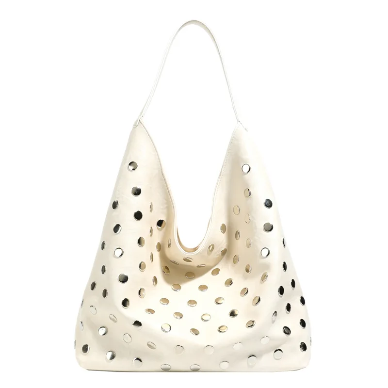 

Studded Purse for Women 2025 New, Large Capacity Shoulder Bag for Work, Fashion Rivet Satchel Handbag