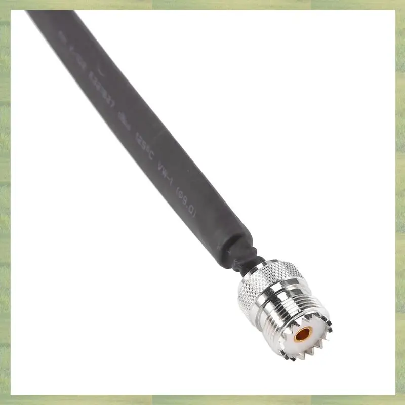 N15R-3X 도어/창 통과형 평면 RF 동축 케이블 SO239 UHF 암-암 50옴 RF 동축 피그테일 연장 코드