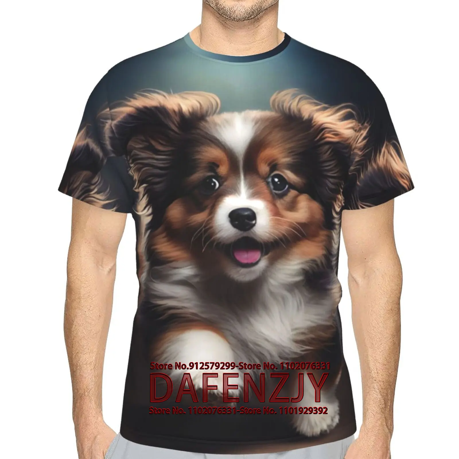 Animal Theme Shirt Anime Graphic Shirt Men's dog T Shirt Summer Short Sleeve Tees Tops