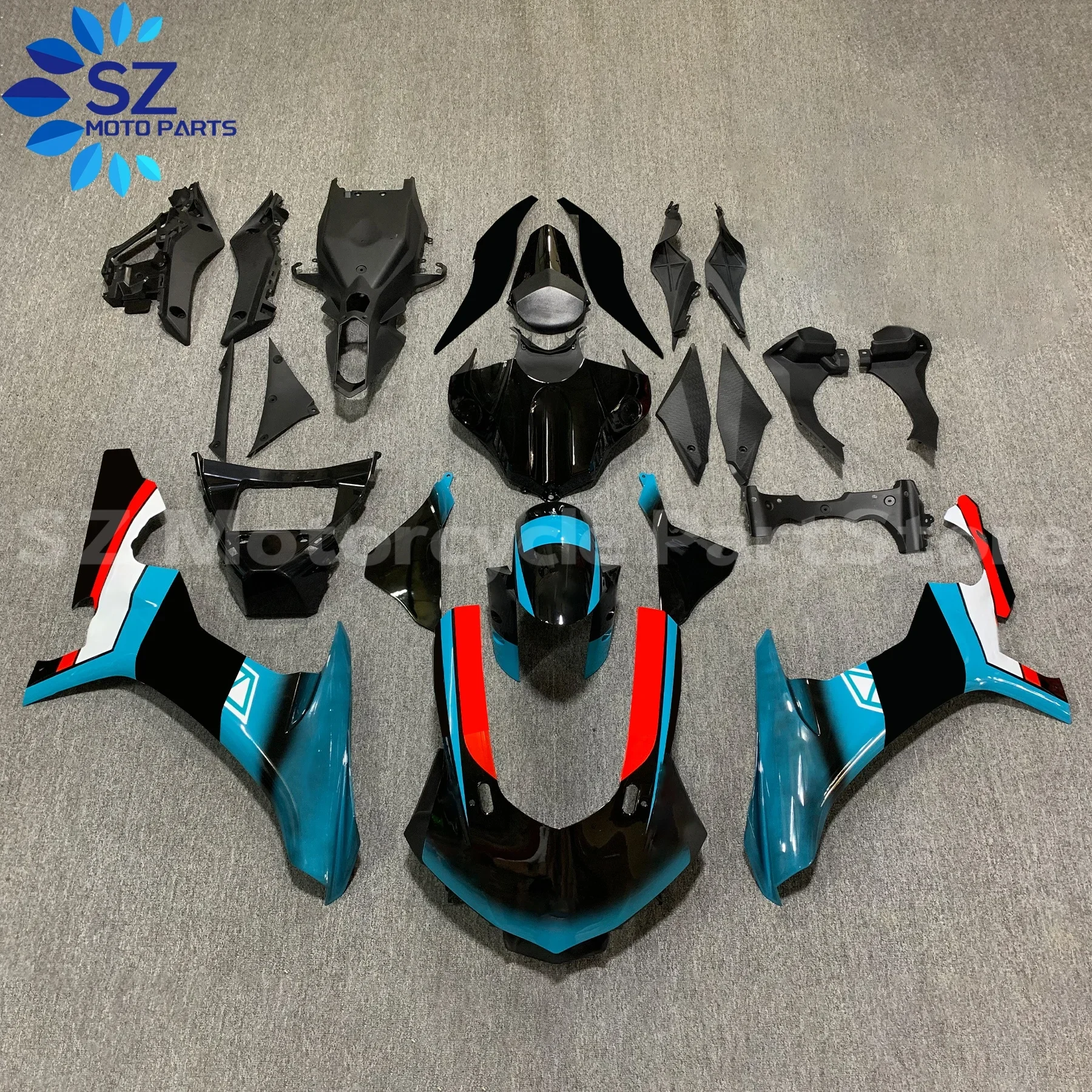 야마하 YZF1000 YZFR1 YZF-R1 2015 2016 2017 2018 2019 15 16 17 18 19 모델에 맞는 오토바이 풀 페어링 키트 차체 외장 페어링 키트