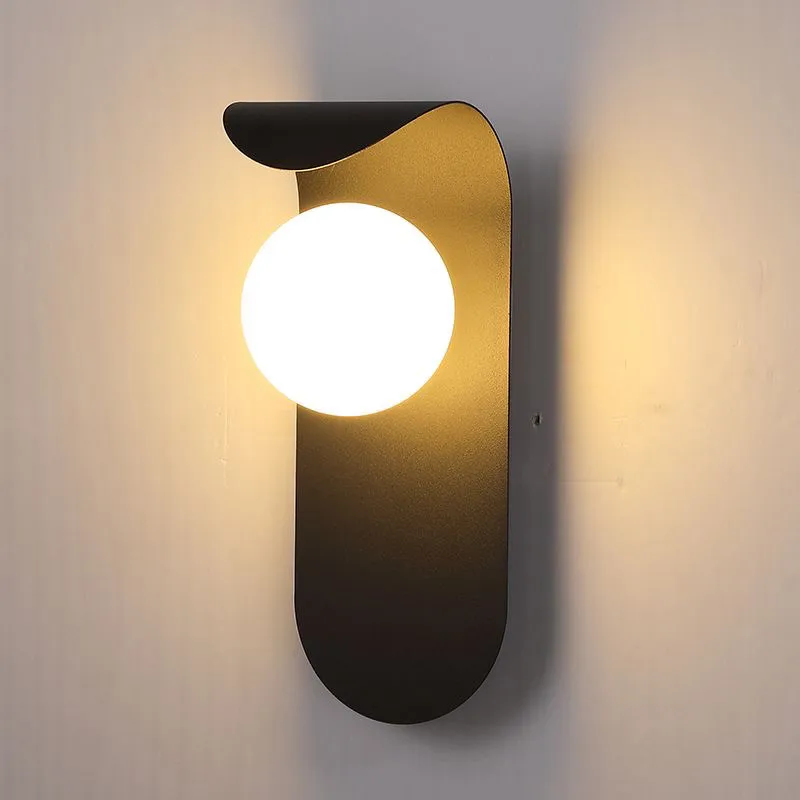 

Nordic creative bedroom bedside wall lamp Modern simple living room background wall wall lamp Internet celebrity