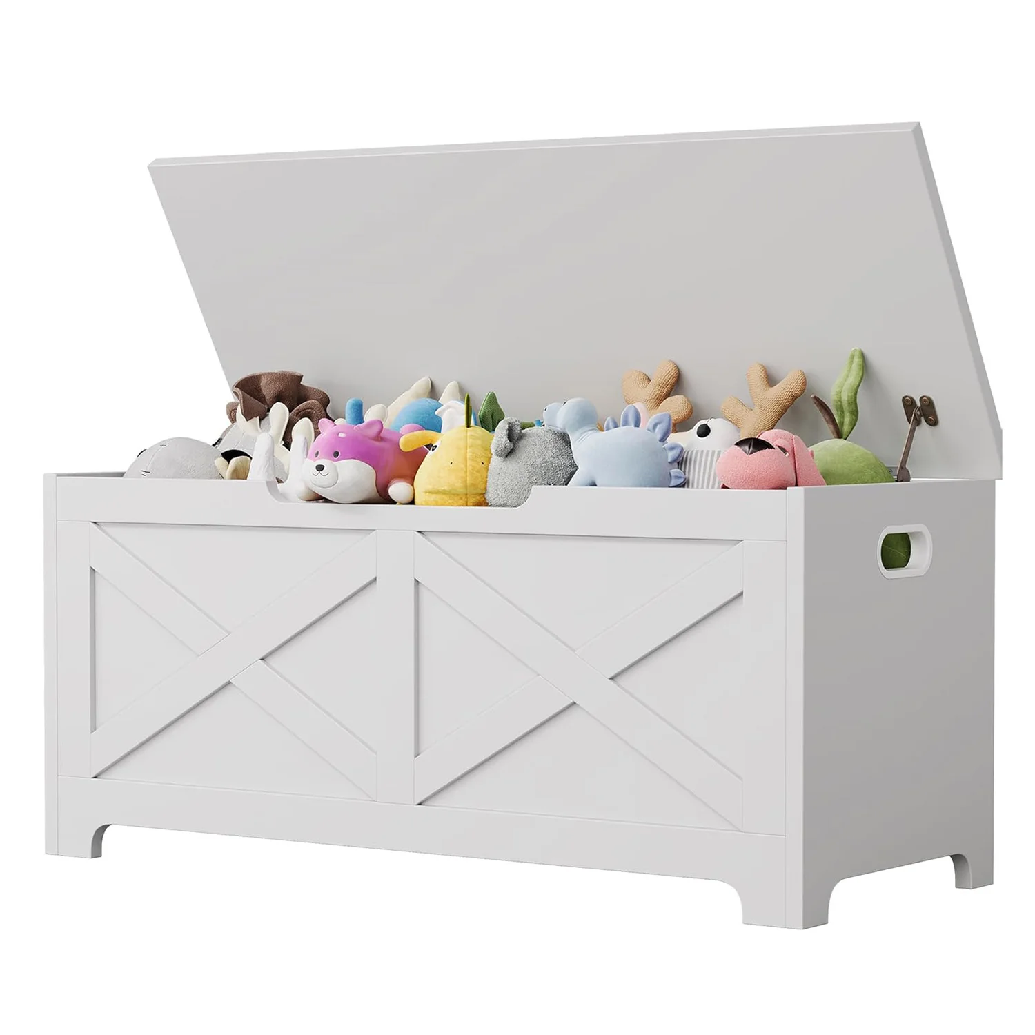 

Storage Bench 39.4" Storage Trunk Storage Chest Upgraded Safety Support Hinge, Entryway Storage Bench for Bedroom Living Room