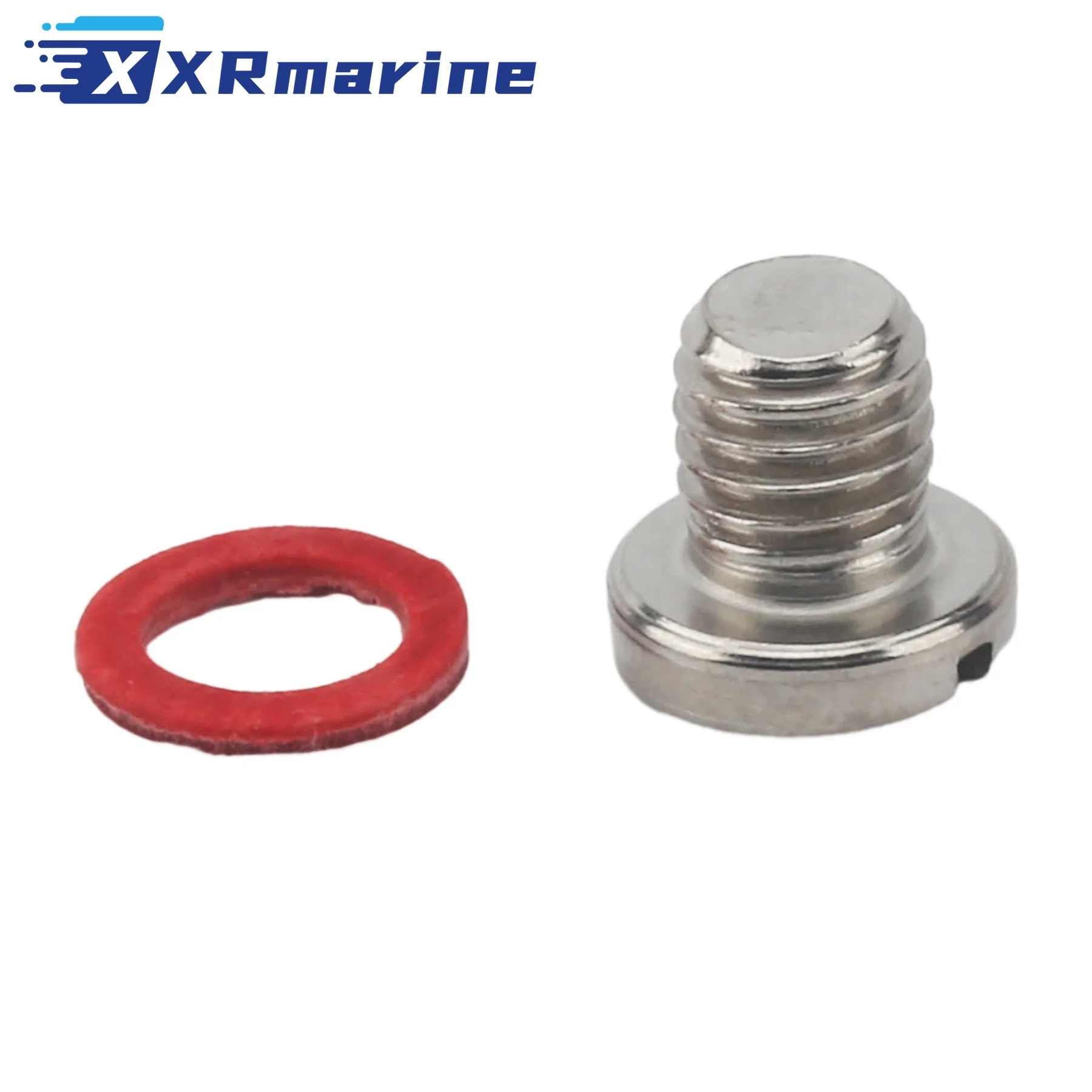 Slot Head Drain Fill Plug Screw & Gasket Kit for Yamaha Outboards Lower Unit 90340-08125-00 90340-08M04-00 Sierra 18-2371