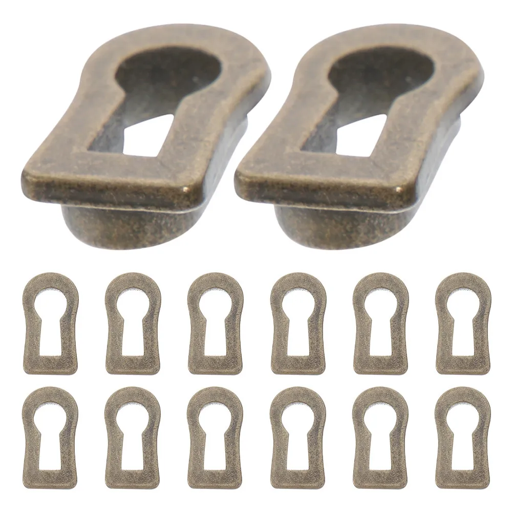 20Pcs Zinc Alloy Furniture Keyhole Covers Decorative Covers for Dressers Cabinets Doors Vintage Hardware Keyhole Protector