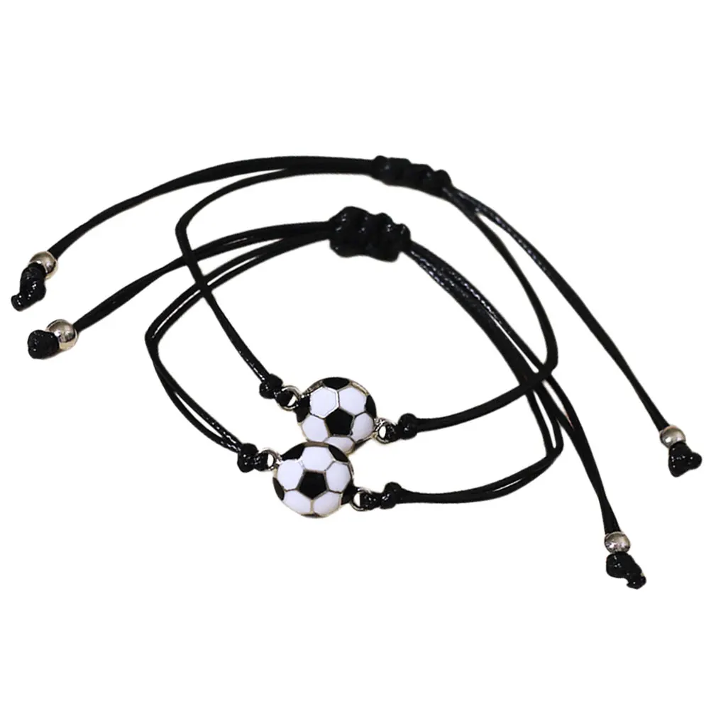 

Couple Bracelet Football Soccer Boys Decorative Sports Adjustable Wear Resistant Wrist Bracelets Portable Compact Gift