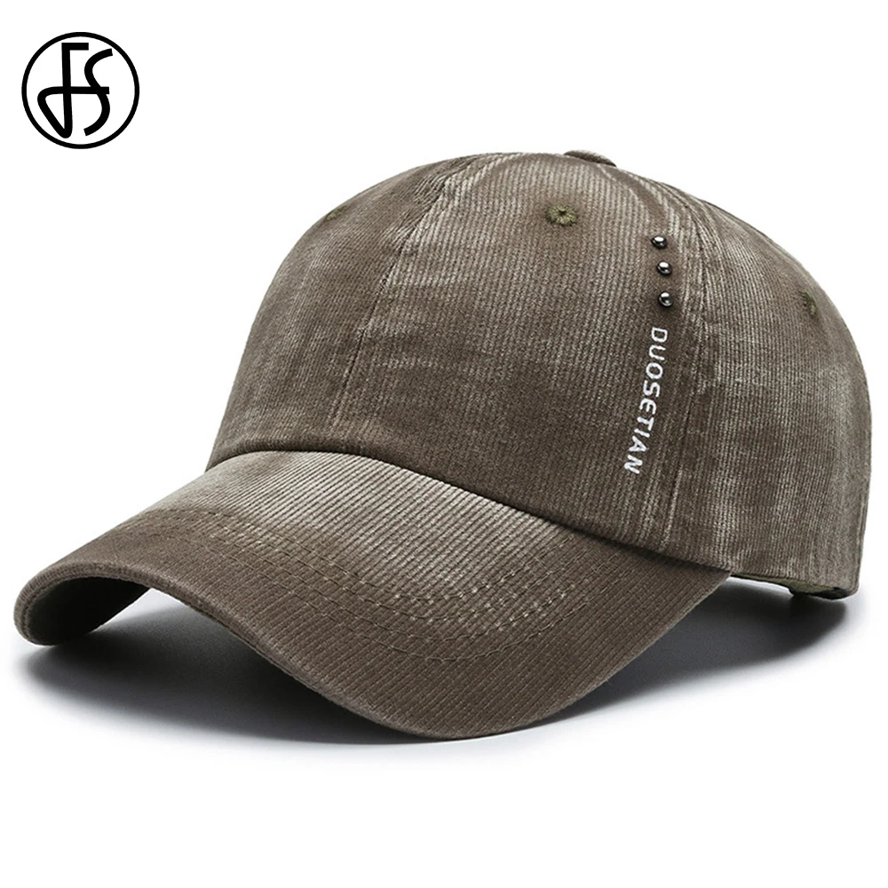 

FS Trendy Army Green Brown Corduroy Cap For Men Brand Women Baseball Hat Streetwear Hip Hop Caps Summer Golf Hats Casquette 2026