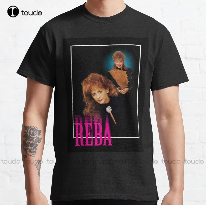 Reba Shirt Design Classic reba music country country music 1990 90s 80s 1980 T-Shirt shirts for women Custom aldult Teen unisex