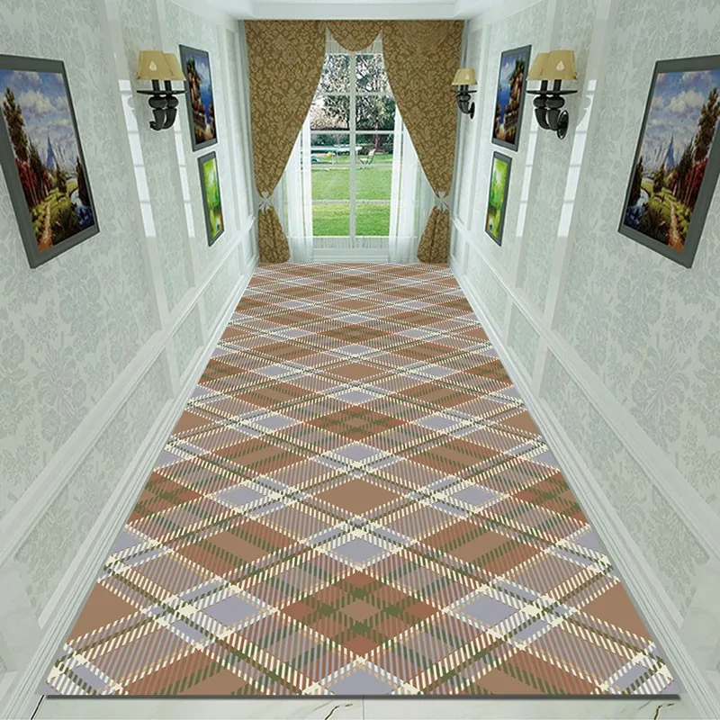 Reese Lobby Carpets Living Room Porch Rug Scottish Stripe Decorative Pattern Vestibule Hallway Corridor Hall Restaurant Entrance