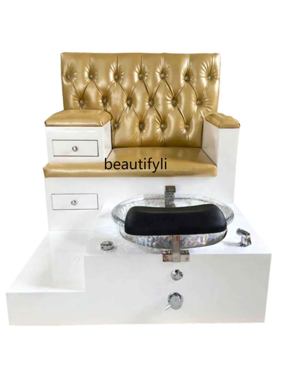 

SS03A Nail Manicure Pedicure Care Couch Special Chair with Vibration Foot Massage Chair Pedicure