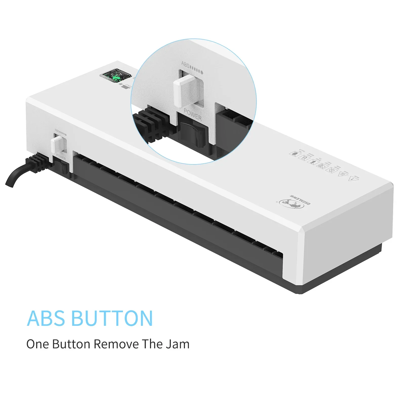 A4 Laminator Machine Hot and Cold Lamination 2 Roller System 9 inches Width Laminator Plasticizer for A4 A5 A6 Laminating Pouch