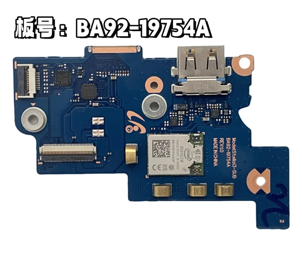 

Оригинальная USB-плата для кнопки питания Samsung np730xbe 730xbe, плата переключения аудио SD, Wi-Fi, Bluetooth, с кабелем