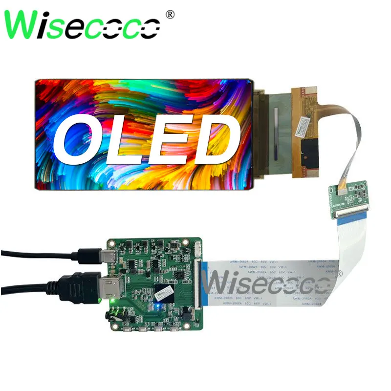 Oled flexibles Display 6 Zoll 2k 60Hz ips amoled Panel Landschaft standard mäßig Controller Board Wisecoco flexible Displays